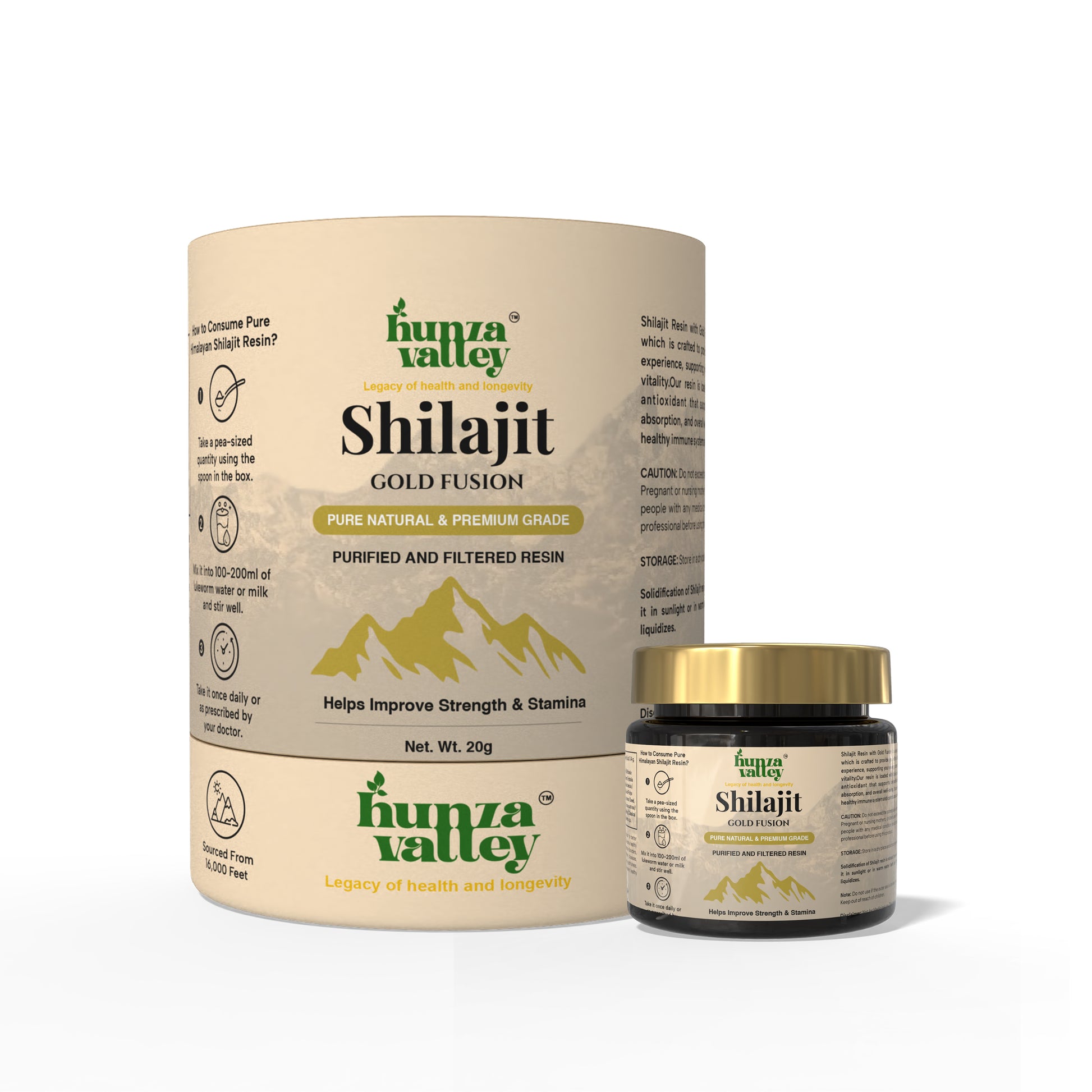 Himalayan Shilajit Resin (Infused with GOLD)